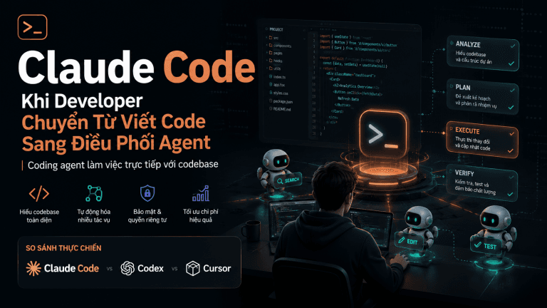 Phân tích Claude Code: coding agent của Anthropic, tính năng, giá, bảo mật và so sánh thực chiến với Codex, Cursor.