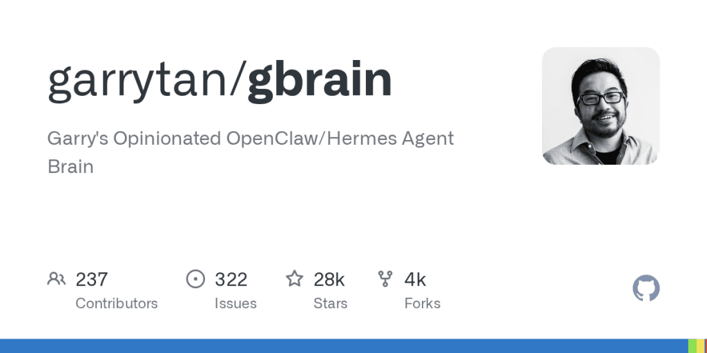 GBrain v0.45.10.0 xây brain layer cho AI agent với memory dài hạn, hybrid retrieval, knowledge graph và workflow tự động.